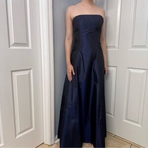 Gunne Sax Vintage Dress Long Strapless Glitter Whimsigoth Prom Formal Size Small